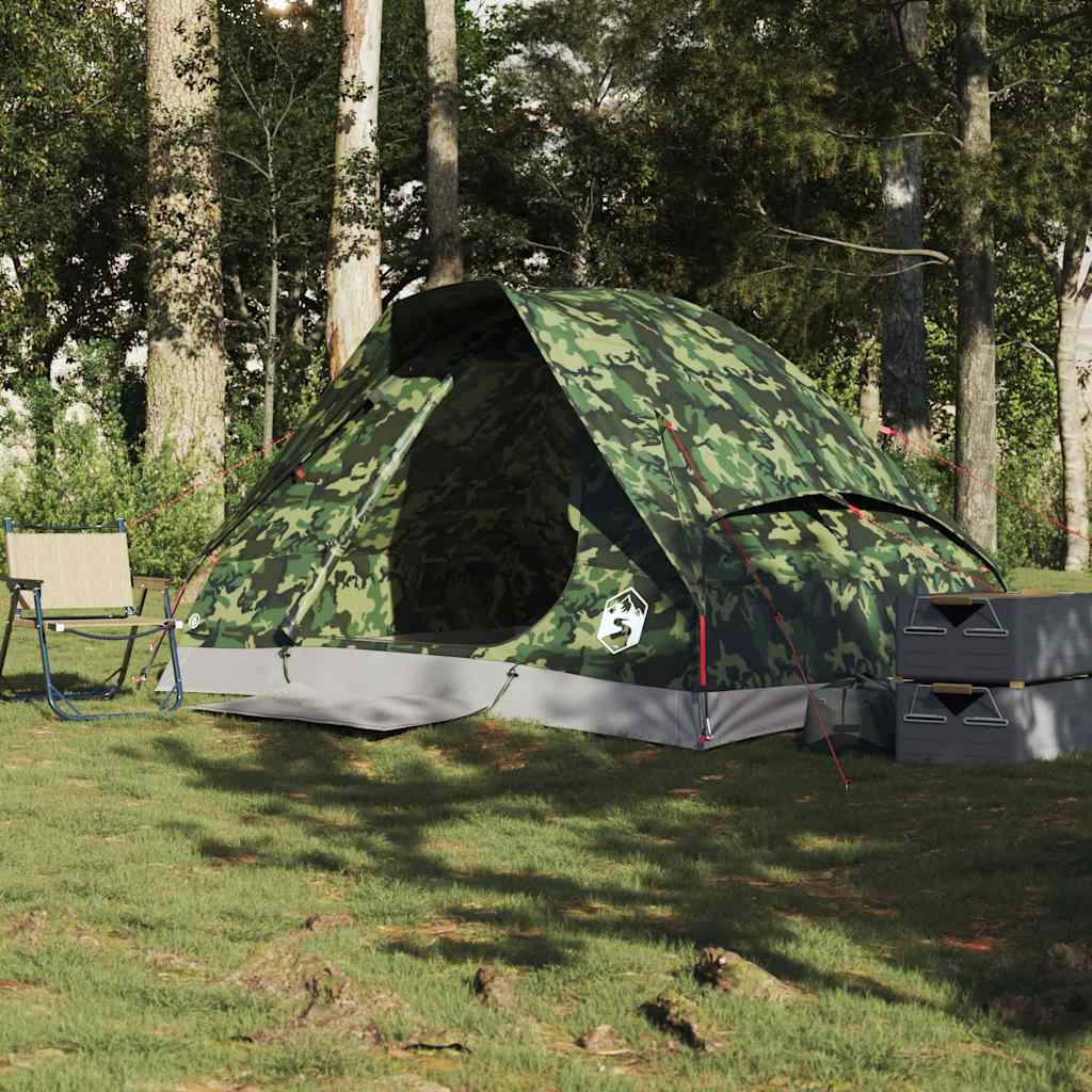 Koepeltent 2-persoons waterdicht camouflage