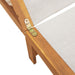 Ligbed massief acaciahout en textileen grijs
