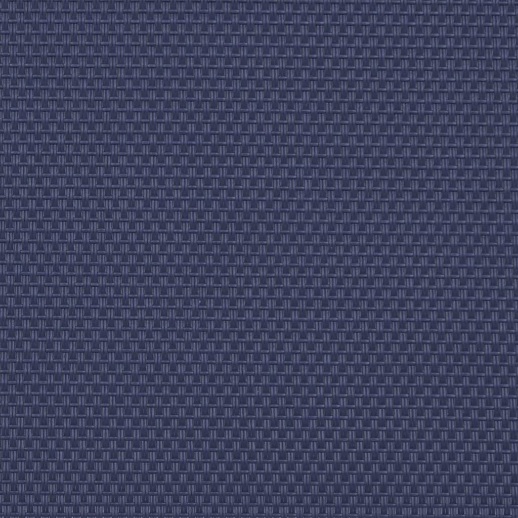 Ligbed massief acaciahout en textileen blauw