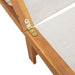 Ligbed met tafel massief acaciahout en textileen grijs