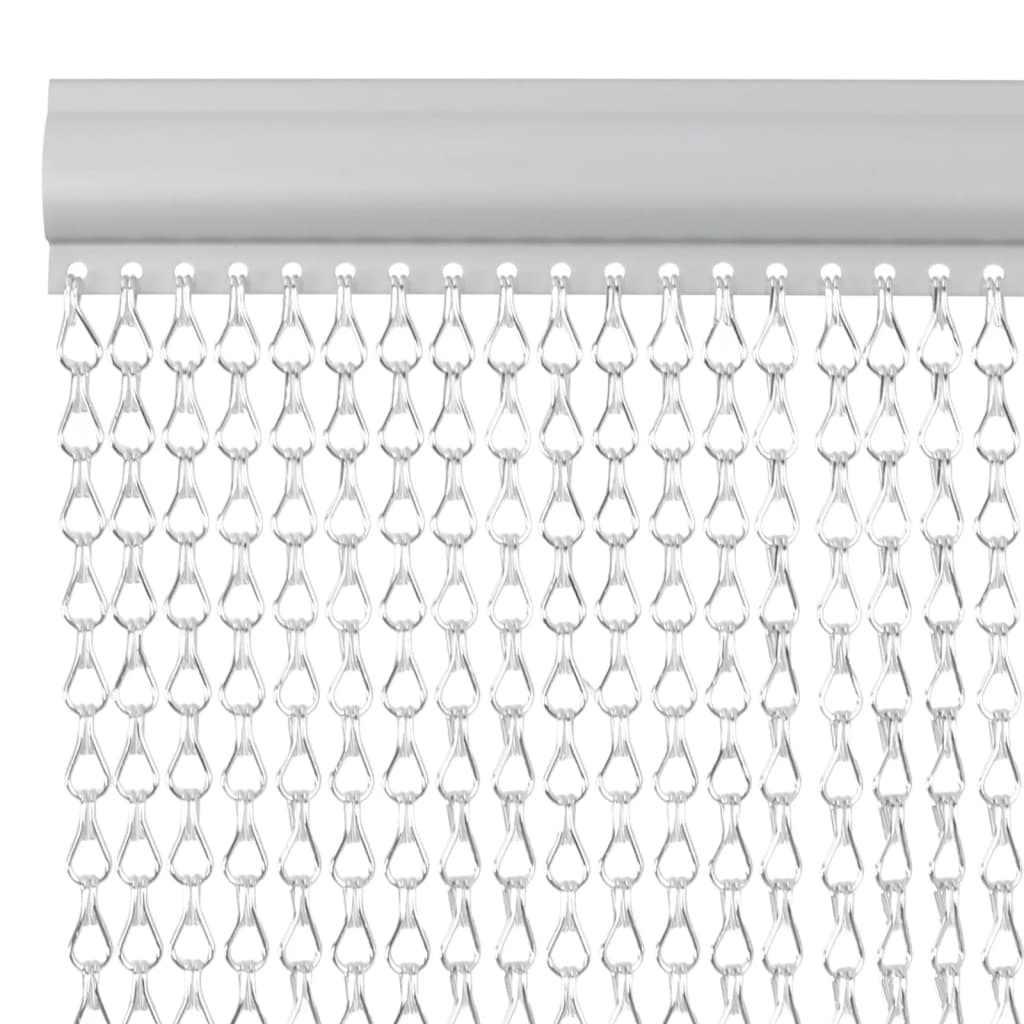 Vliegengordijn kettingen 56x202 cm aluminium
