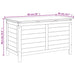 Kussenbox 99x50x56,5 cm massief vurenhout