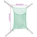 Hooinetten 2 st 90x60 cm rechthoekig polypropeen groen