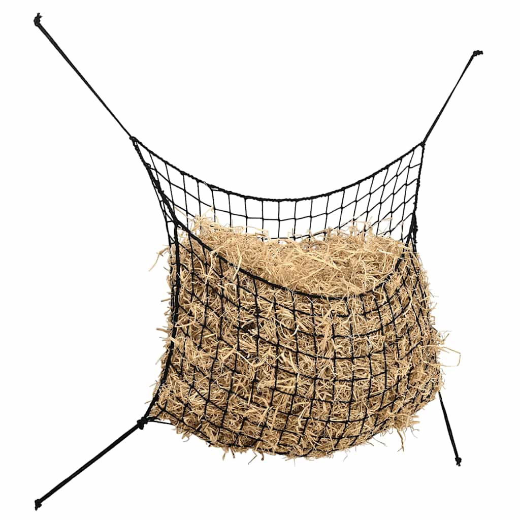 Hooinetten 2 st 150x90 cm rechthoekig polypropeen zwart