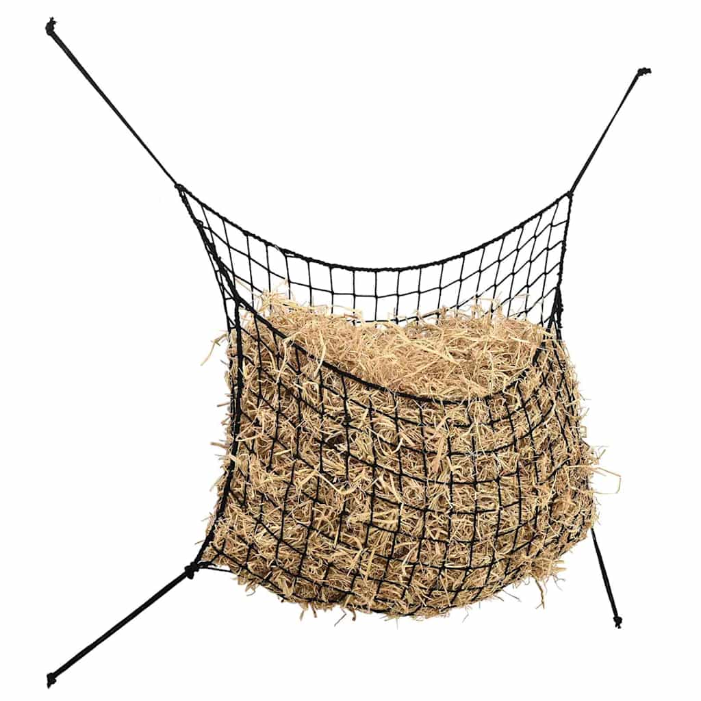 Hooinetten 2 st 200x120 cm rechthoekig polypropeen zwart