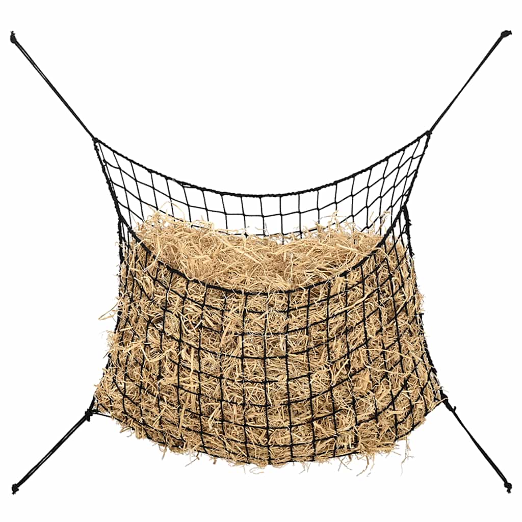 Hooinetten 2 st 200x120 cm rechthoekig polypropeen zwart