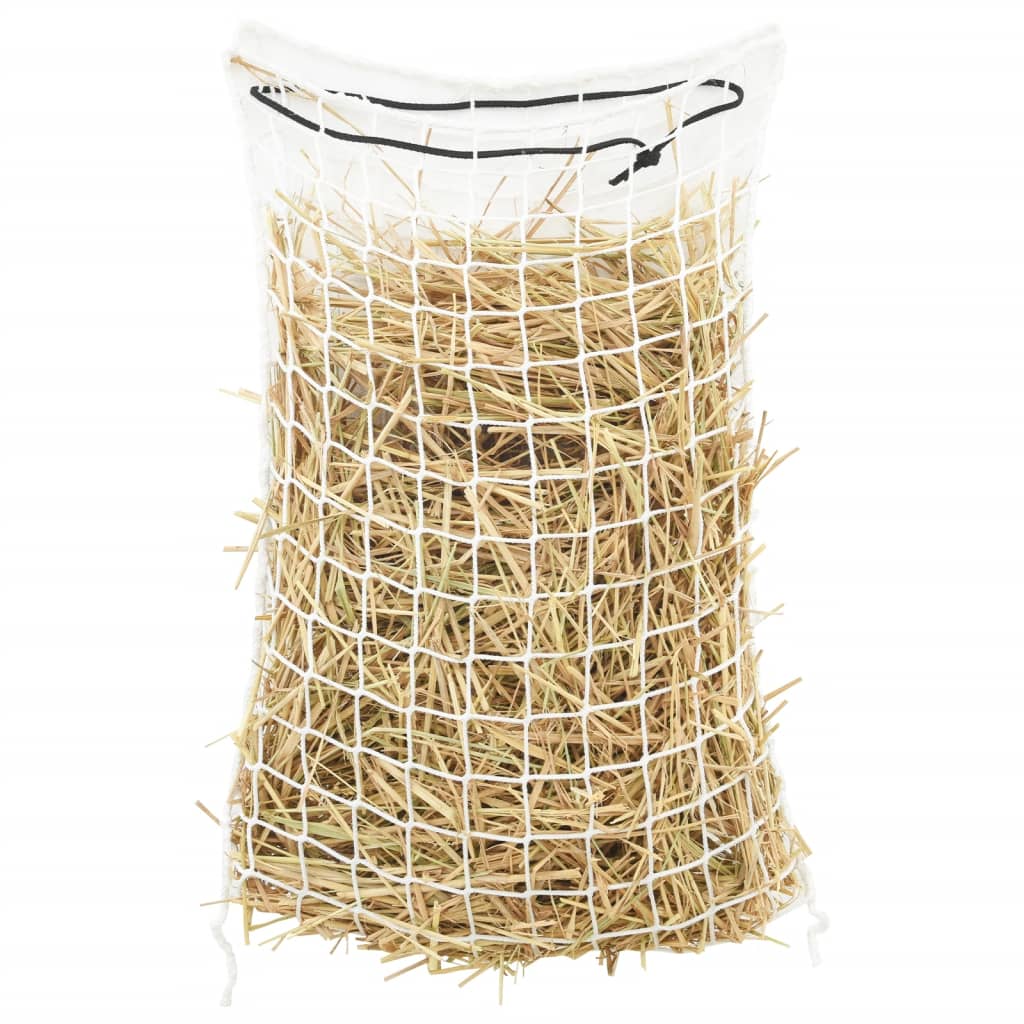 Hooinetten 2 st 75x50 cm rond polypropeen wit