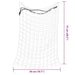 Hooinetten 2 st 75x50 cm rond polypropeen wit