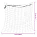 Hooinetten 2 st 75x75 cm rond polypropeen wit