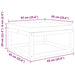 Tuinvoetenbank met kussen 65x65x29 massief acaciahout