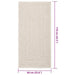 Vloerkleed ZIZUR room binnen en buiten 60x110 cm jute look