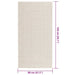 Vloerkleed ZIZUR room binnen en buiten 80x150 cm jute look