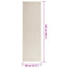 Vloerkleed ZIZUR room binnen en buiten 80x250 cm jute look