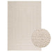 Vloerkleed ZIZUR room binnen en buiten 140x200 cm jute look