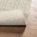 Vloerkleed ZIZUR room binnen en buiten 140x200 cm jute look