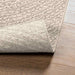 Vloerkleed ZIZUR room binnen en buiten 80x150 cm jute look