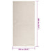 Vloerkleed ZIZUR room binnen en buiten 100x200 cm jute look