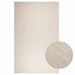 Vloerkleed ZIZUR room binnen en buiten 200x290 cm jute look