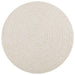 Vloerkleed ZIZUR crème binnen en buiten Ø 120 cm jute look