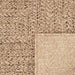 Vloerkleed ZIZUR beige binnen en buiten 60x110 cm jute look