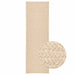 Vloerkleed ZIZUR beige binnen en buiten 80x250 cm jute look