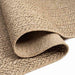 Vloerkleed ZIZUR beige binnen en buiten 80x250 cm jute look