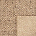 Vloerkleed ZIZUR beige binnen en buiten 80x250 cm jute look