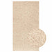 Vloerkleed ZIZUR beige binnen en buiten 80x150 cm jute look