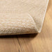 Vloerkleed ZIZUR beige binnen en buiten 120x170 cm jute look