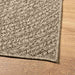 Vloerkleed ZIZUR beige binnen en buiten 120x170 cm jute look