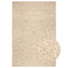 Vloerkleed ZIZUR beige binnen en buiten 140x200 cm jute look