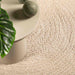Vloerkleed ZIZUR beige binnen en buiten 140x200 cm jute look