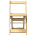 Eetkamerstoelen 4 st Corona inklapbaar grenenhout wasbruin