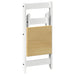 Eetkamerstoelen 4 st Corona inklapbaar massief grenenhout wit