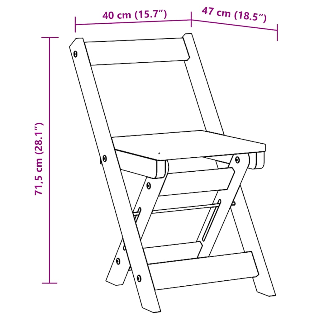 Eetkamerstoelen 4 st Corona inklapbaar massief grenenhout grijs