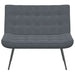 Bankje 110x74x84 cm fluweel donkergrijs