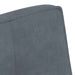 Bankje 110x74x84 cm fluweel donkergrijs