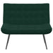 Bankje 110x74x84 cm fluweel donkergroen