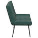 Bankje 110x74x84 cm fluweel donkergroen