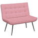 Bankje 110x74x84 cm fluweel roze
