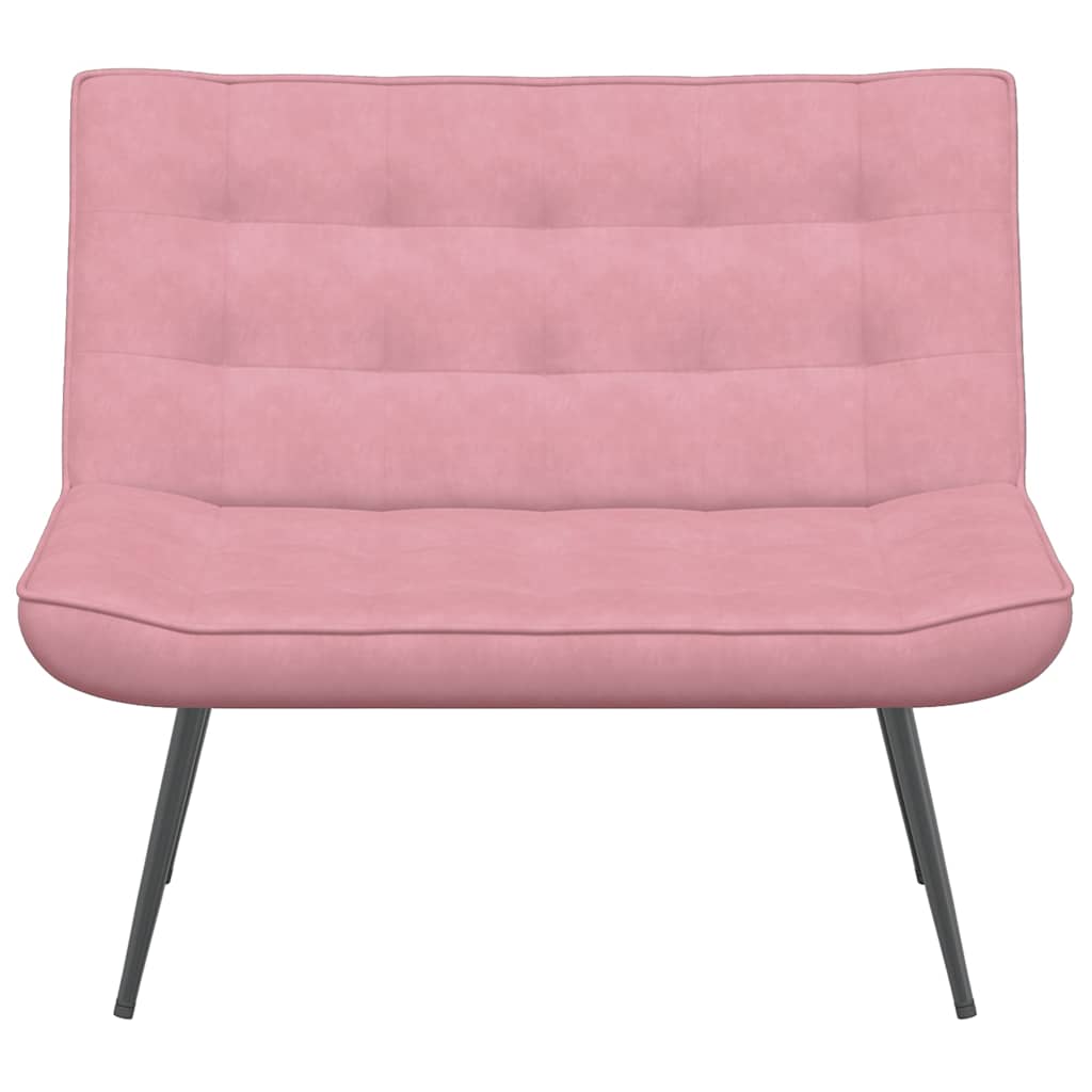 Bankje 110x74x84 cm fluweel roze