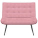 Bankje 110x74x84 cm fluweel roze