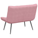 Bankje 110x74x84 cm fluweel roze