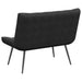 Bankje 110x74x84 cm fluweel zwart