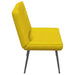 Bankje 110x74x84 cm fluweel geel