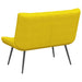 Bankje 110x74x84 cm fluweel geel