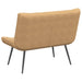 Bankje 110x74x84 cm fluweel bruin