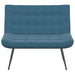 Bankje 110x74x84 cm fluweel blauw
