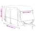 Caravanhoes 460x250x220 cm vliesvlies grijs