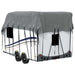 Caravan dakbedekking 500x300 cm vliesvlies grijs
